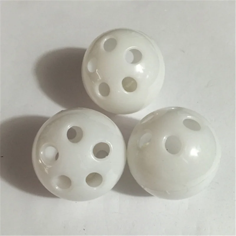 10pcs 24mm Plastic Rattle Bell Balls Squeaker Baby Toys DIY Rattle Beads Noise Maker Baby Nursing Bracelets Necklace Kids Goods