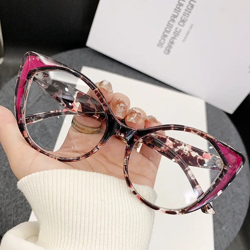 

Cat Eye Shape Woman Glasses European American Style Anti Blue Light Glasses Frame Fashion Stylish Women's Glass