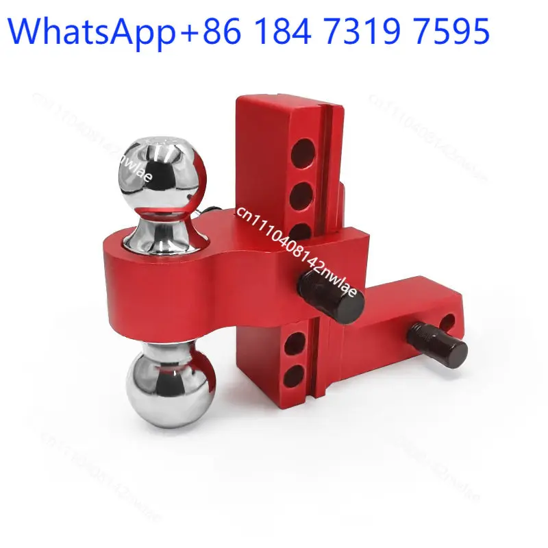 Double Ball Head Black Tractor Trailer Arm 6 Inch Adjustable for Pickup Truck Off Road Vehicle Modification Factory Direct