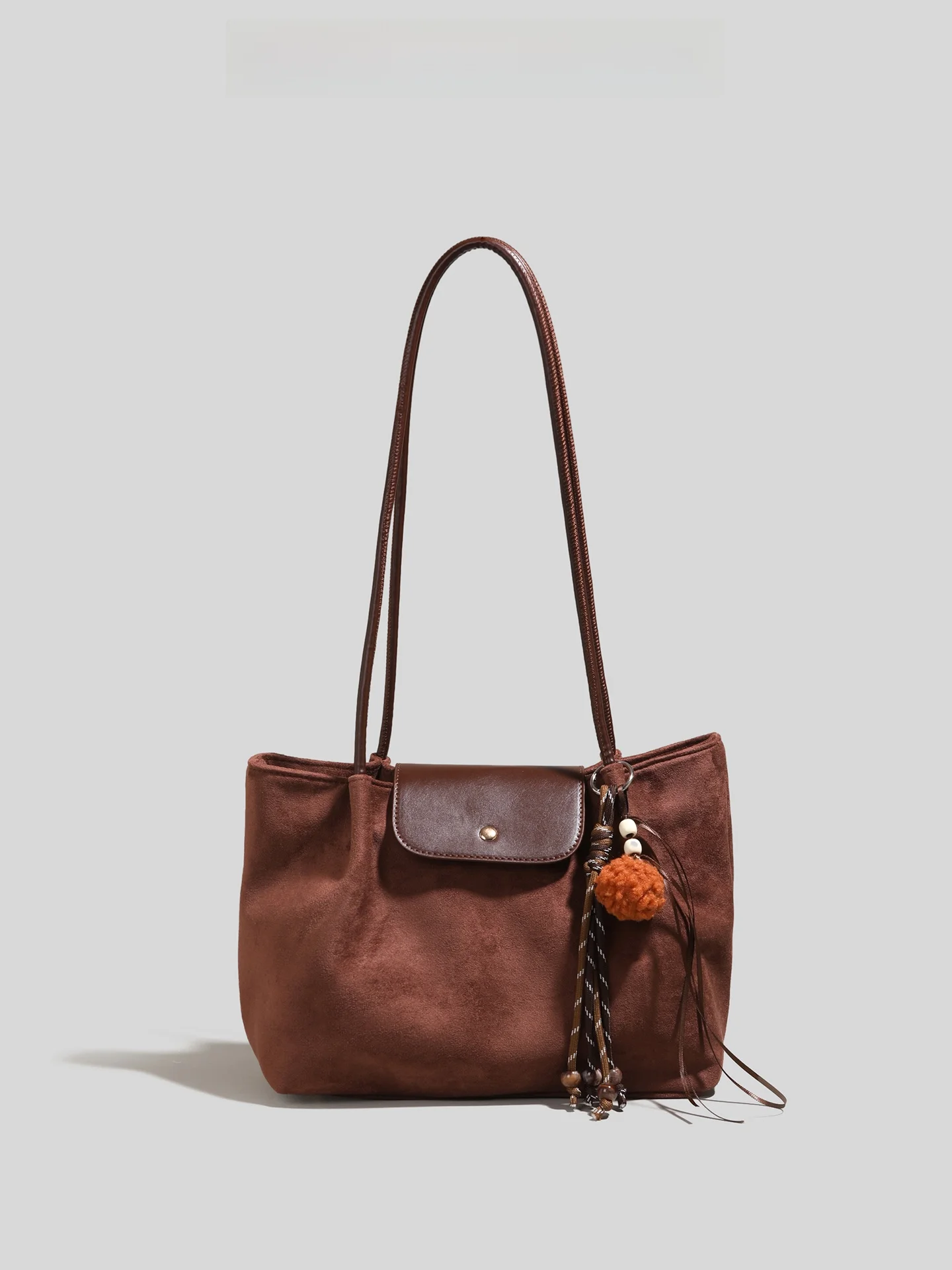 

GIRRYA Замшевая большая сумка в стиле ретро, женская большая сумка Capaci, повседневная пригородная сумка на одно плечо, осень-зима, новый Sle, простой дизайн