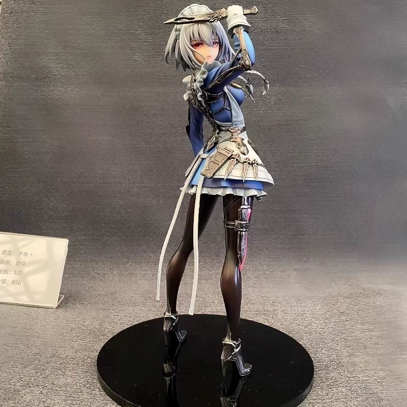 

23 см Tang Bohu Sakuya Izayoi, полностью раскрашенная аниме-персонаж, фигурка Touhou Project, модель статуи, коллекционный подарок, декор для стола