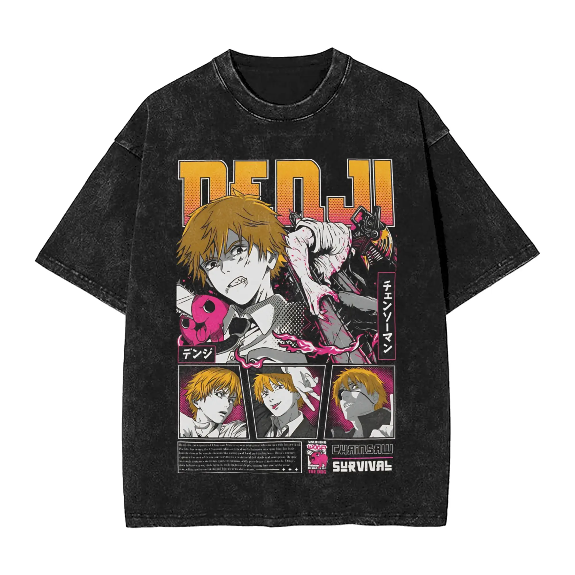 

Men's Demonic Chainsaw Man T-Shirts Top Tees Summer Streetwear Short Sleeves T-Shirt O Neck Fashion Printed Tshirt Wholesale