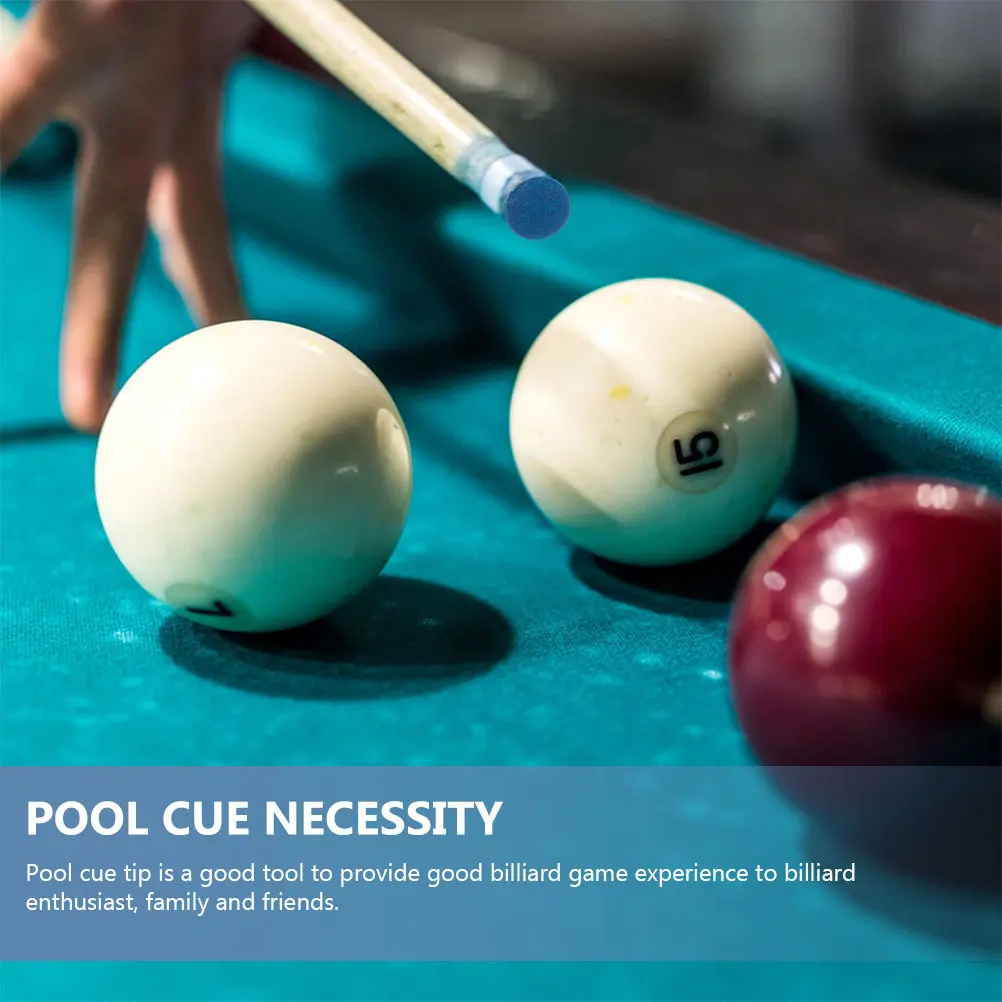

30Pcs Pool Cue Tips Replacement Billiard Cue Fitting Portable Pool Stick Tips Essential Billiard Accessories