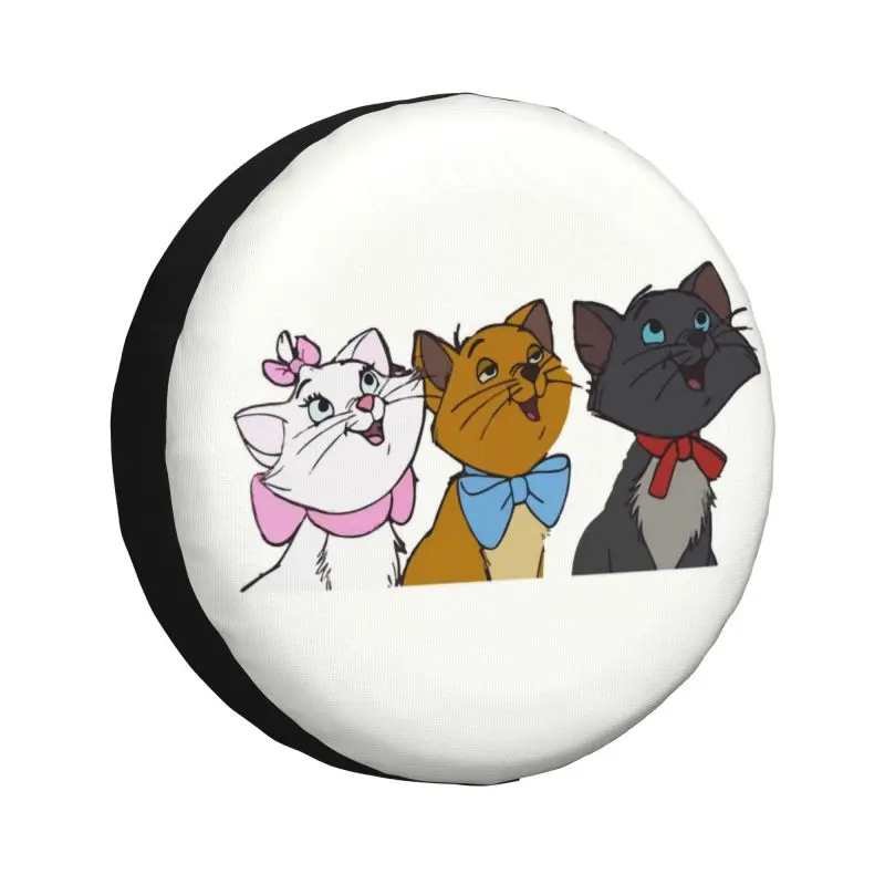 

Custom Marie Cat Spare Tire Cover for Honda CRV Kawaii Cartoon Kitten 4WD 4x4 RV Car Wheel Protectors 14" 15" 16" 17" Inch