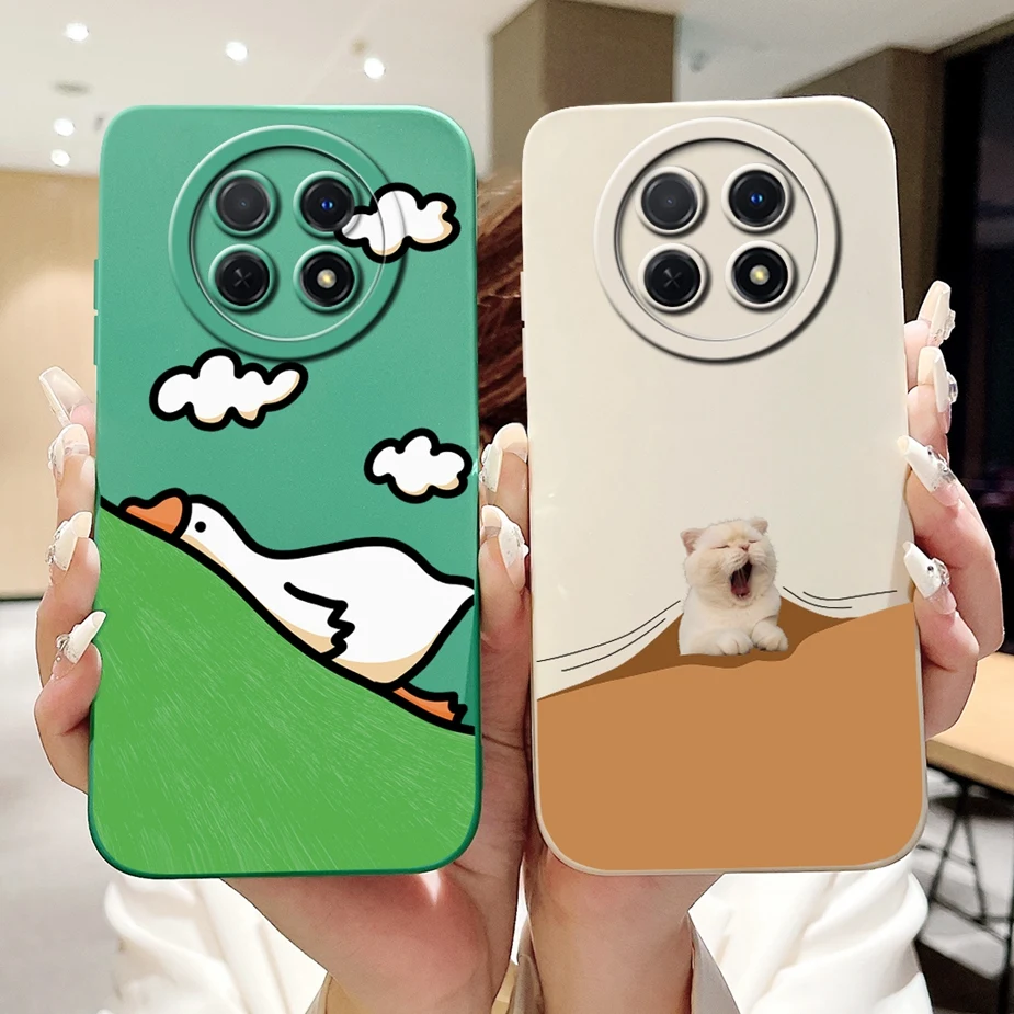 For Huawei Nova Y91 Case STG-LX1 STG-LX2 Fashion Cartoon Painted Cover Soft Silicone Phone Case For Huawei Nova Y91 NovaY91 Bags