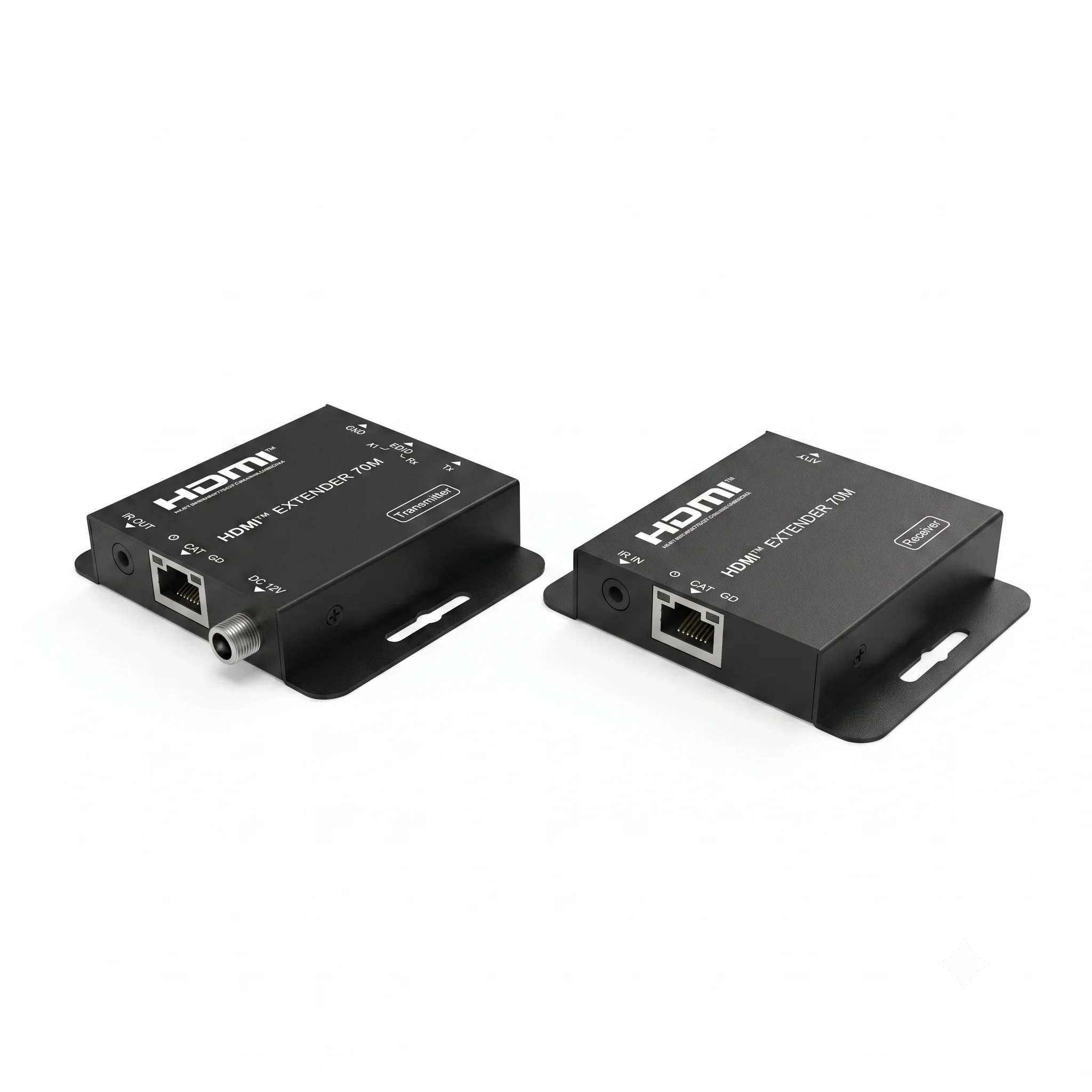 4K@30hz HDMI Extender over Cat5e/6/7 up to 230ft support POC EDID IR Control