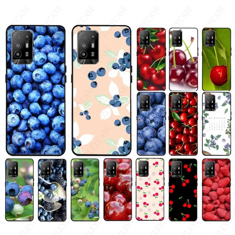 funda blueberry cherry summer fruit Phone cover For oppo Realme 8Pro 6PRO 6i 7pro 9i 9pro C11 C21Y C21 C25Y C25S C3 Q3S XT Cases