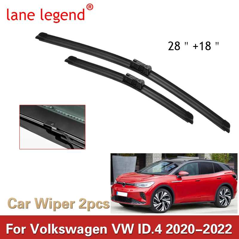 lane legend Car Wiper Blades For Volkswagen VW ID.4 ID4 2020 - 2022 Car Accessories Front Windscreen Wiper Blade Brushes Goods