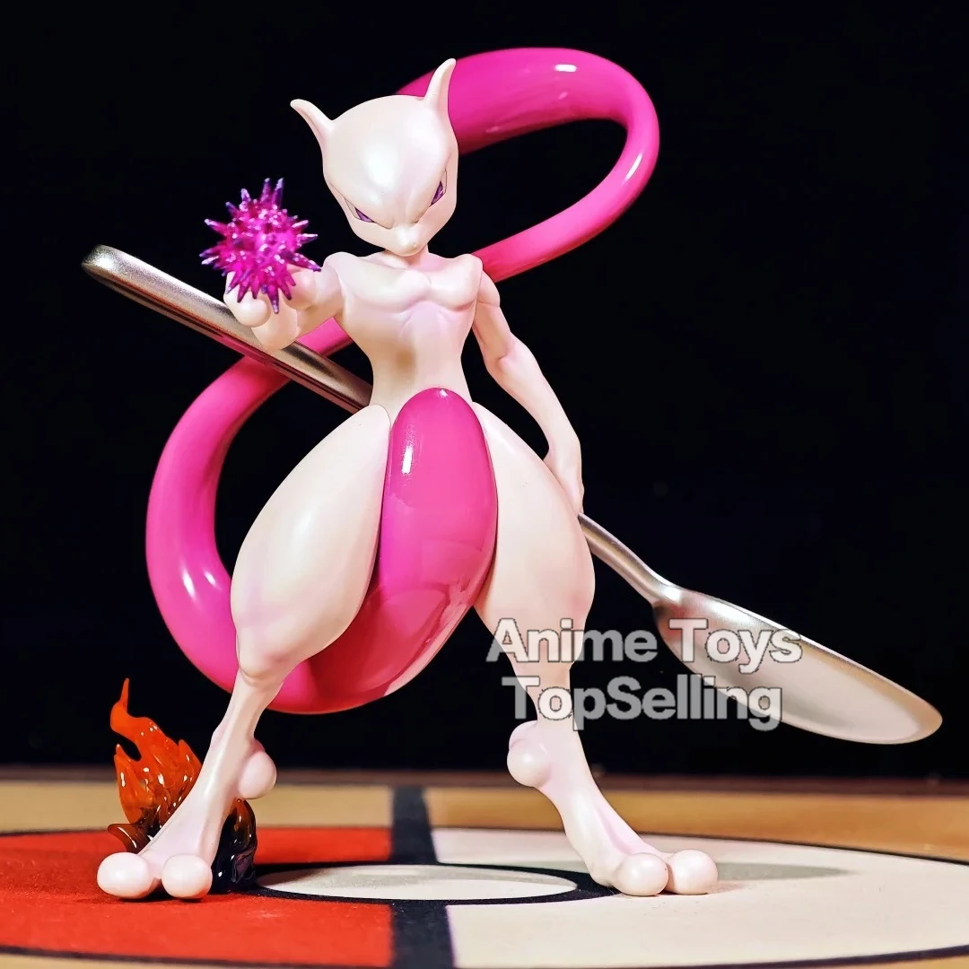 12cm/4.72in Anime Figures Pokemon Mewtwo Anime Action Figure Pvc Collection Model Toys Gifts