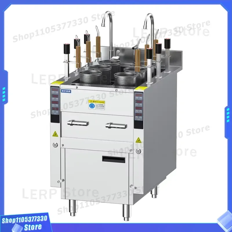 Commercial Electric Vertical Noodle Boiler Automatic Lifting Pasta Cooking Machine for Restaurant Kitchen Heavy Duty