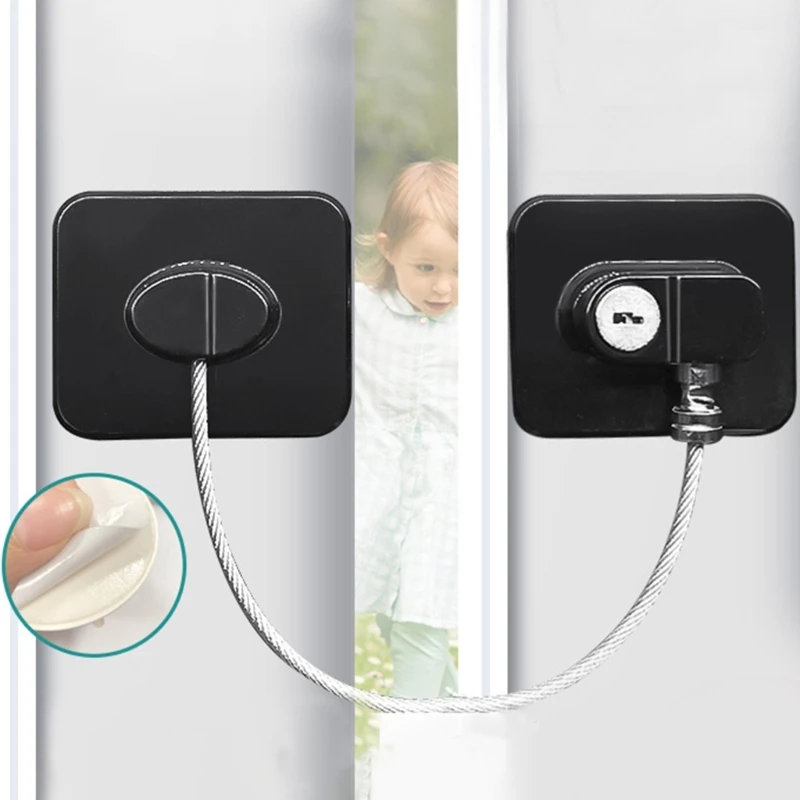 Multipurpose Frigorífico e Janela Lock, bloqueio de segurança ajustável, gaveta rolha, Childproofing Solução