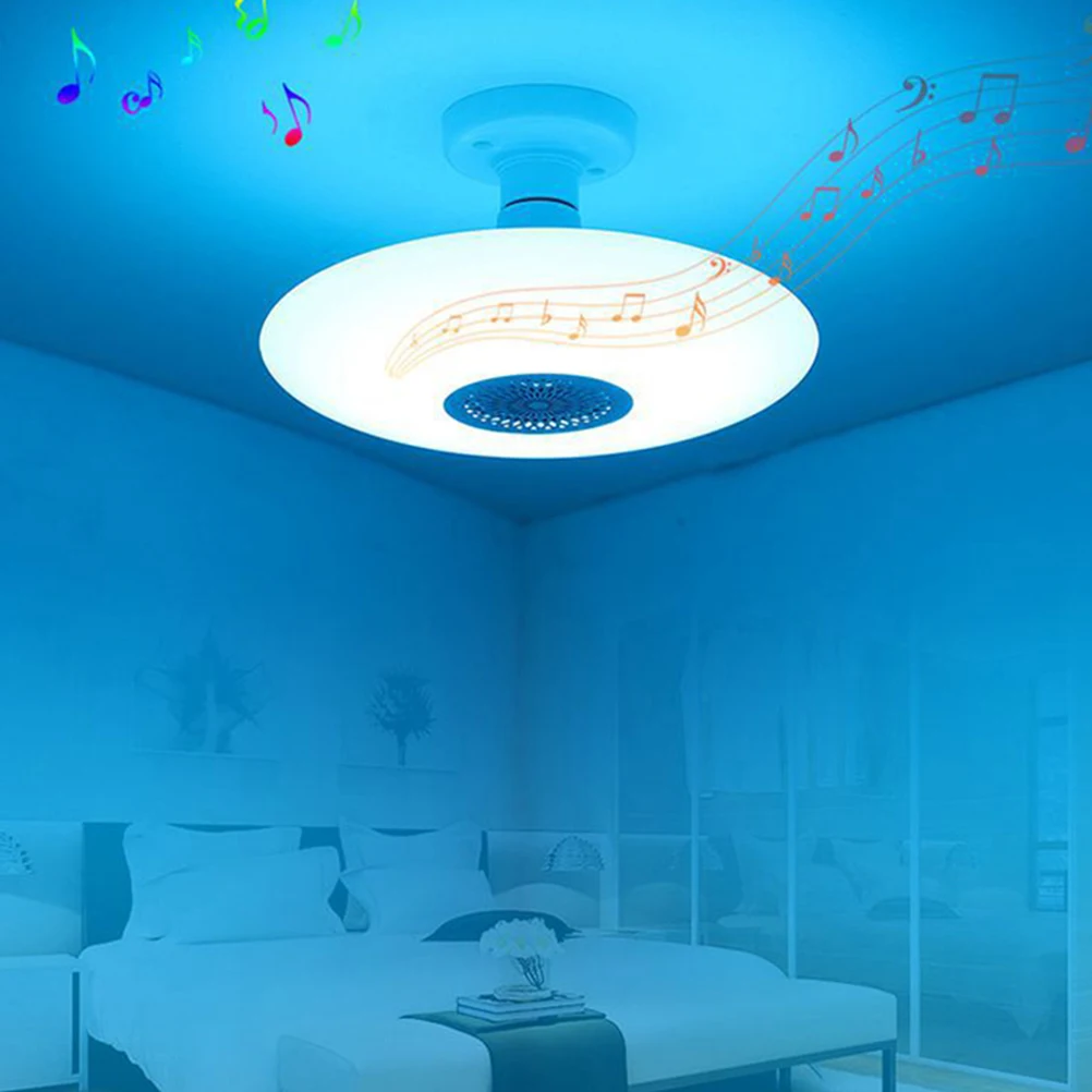

1Set Music LED Lamp Bulb Durable Round Shape Color Changing Light for Party Christmas Bedroom LED Lamp