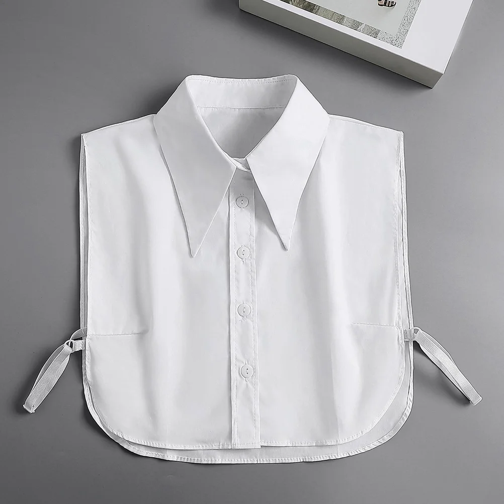 

Shirt Fake Collar Detachable Collars for Women White Attachment Cotton Blouse False