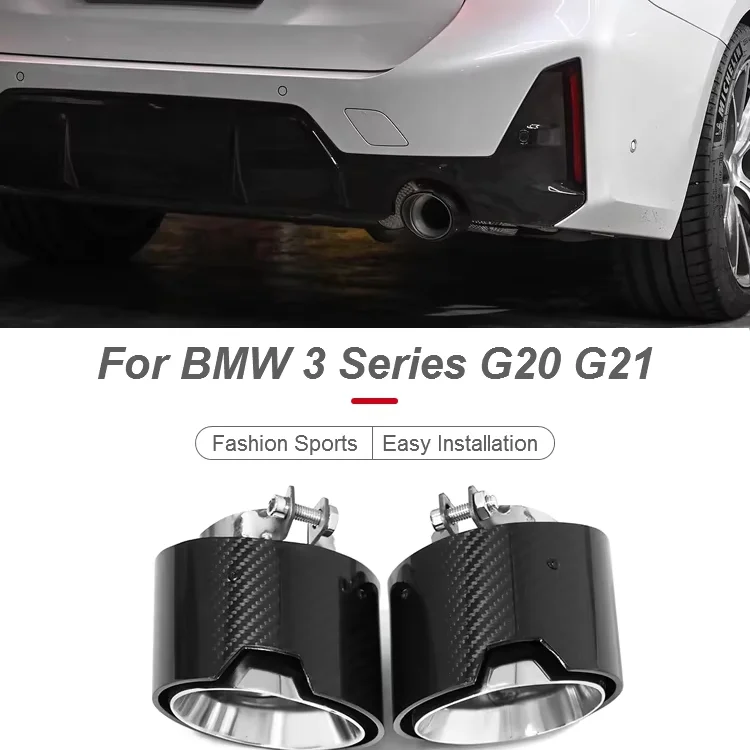 SYPES OEM Carbon Fiber Exhaust Pipes for  G20 G21 G22 G23 G26 320i 425i 430i M Performance Mufflers and Exhaust Tips