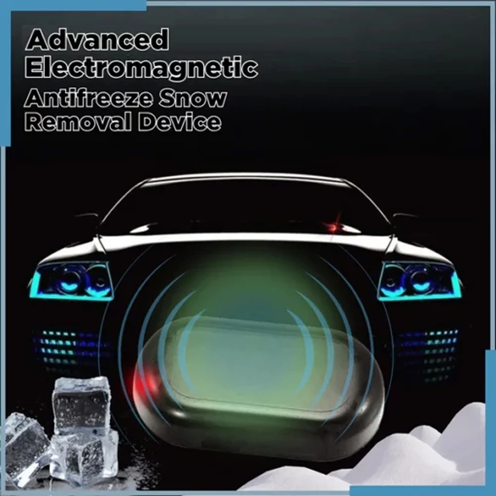 Electromagnetic Car Snow Removal Device Antifreeze Snow Removal Instrument Solar Car Snow Remover Defroster Windshield De Icer