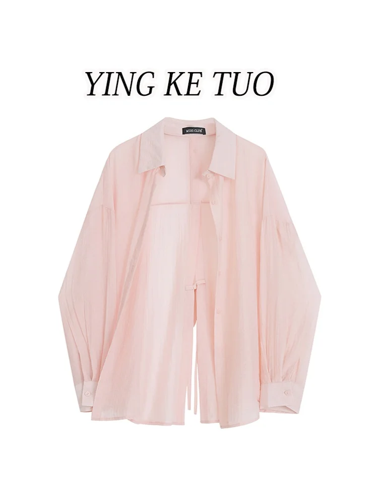 Dopne Faion irt Zonbescherming Ele Sle Dameskleding Herfstkleding Klein formaat Afslankende Trendy Top OL Sle