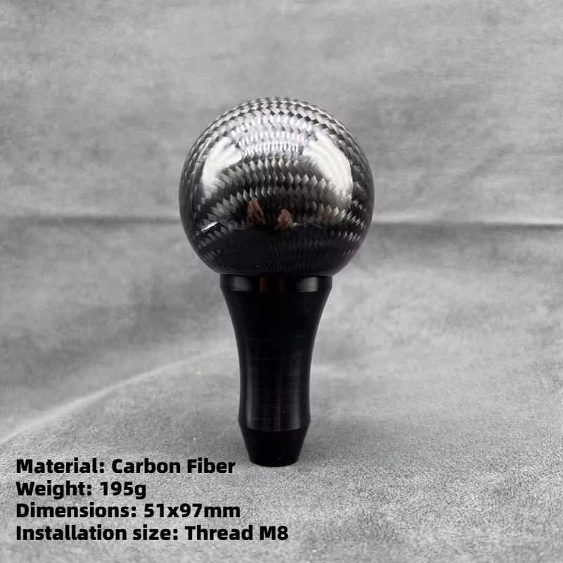 

1pc for Toyota Highlander RAV4 Camry Vios Automatic Transmission Modified Parts Carbon Fiber Gear Head Shift Handball Auto Parts