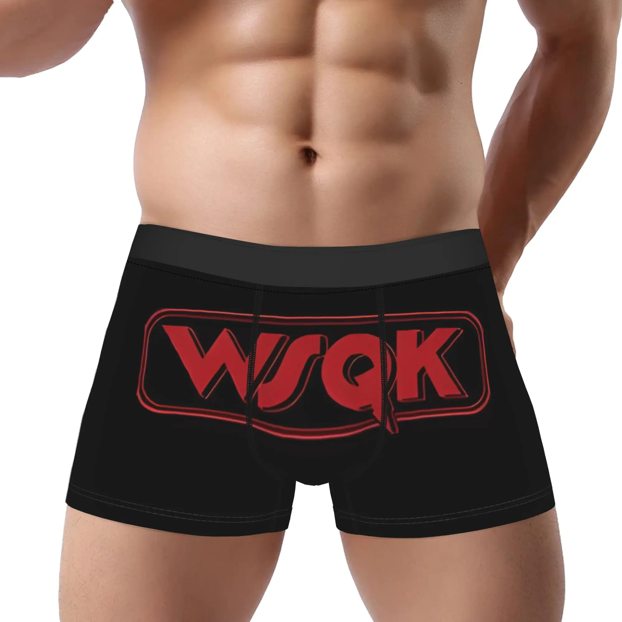 

WSQK 2 WSQK Underpants Breathbale Panties Men's Underwear Ventilate Shorts Boxer Briefs