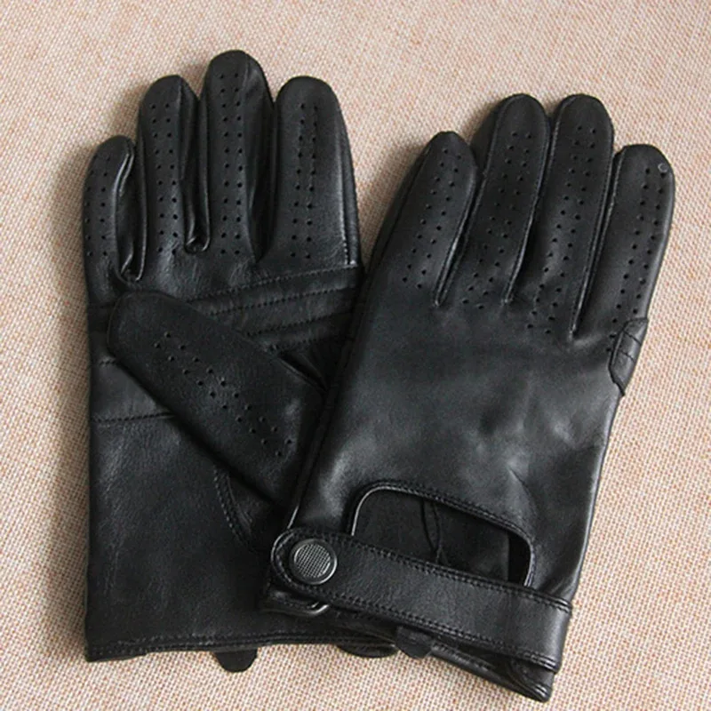 

Thermal Sheepskin Leather Gloves for Men and Women, Anti-Slip Driving Gloves, Touchscreen, Spring and Autumn, Unisex Fashion