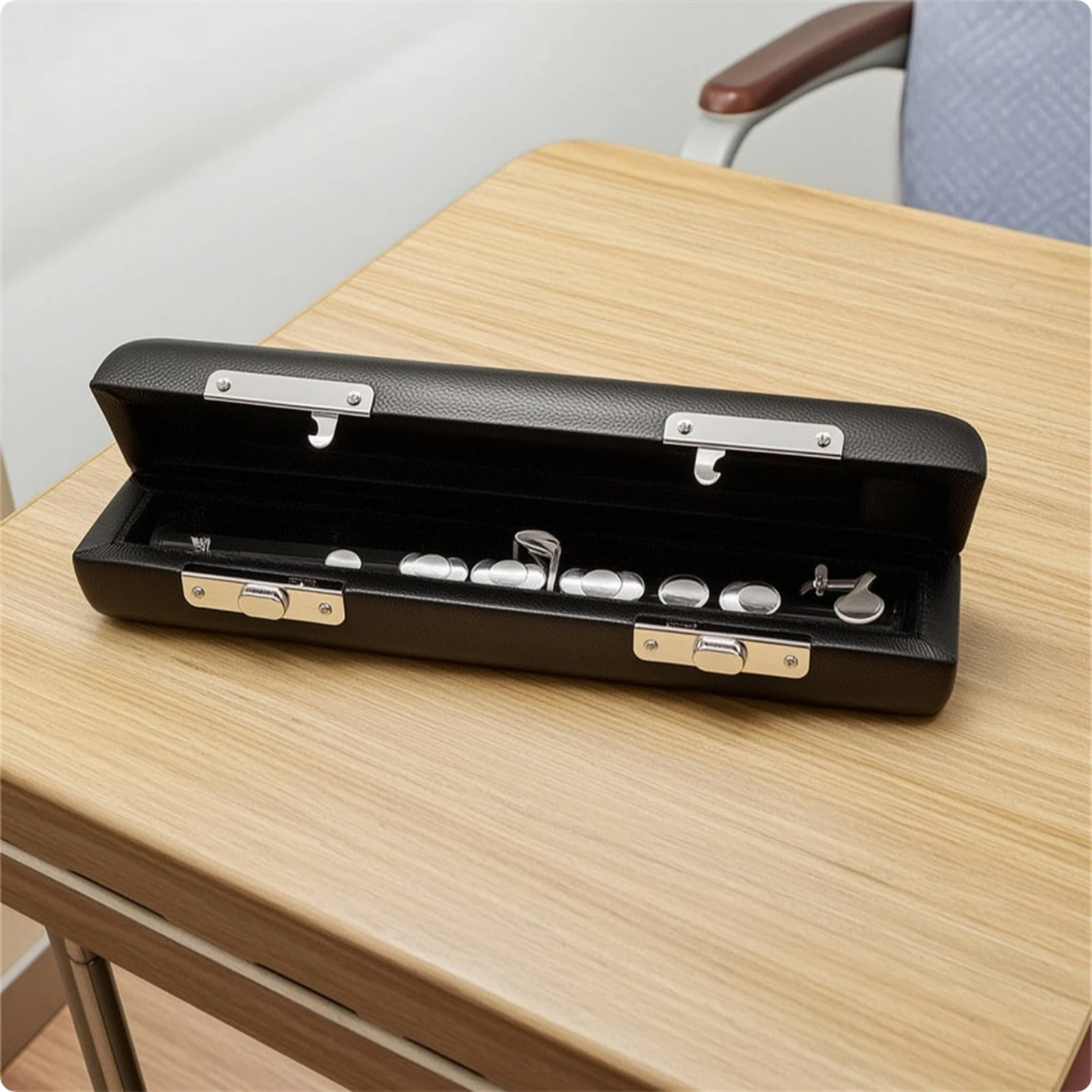 Piccolo Hard Case Soft Lining Piccolo Case Safeguarding Compact for Flutists, Travel, Rehearsal