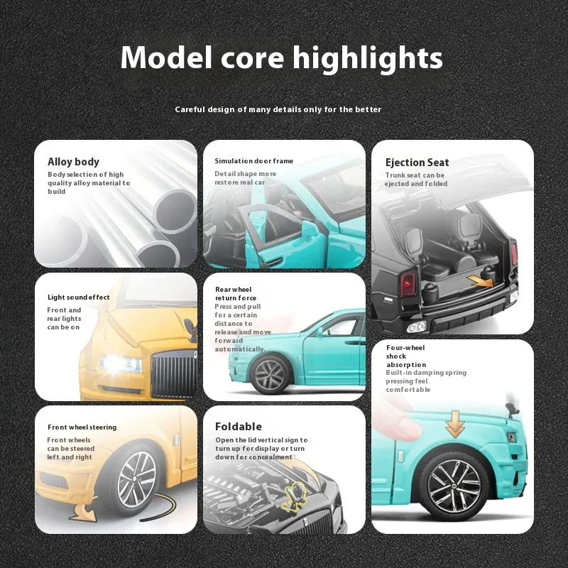 1:32 SUV Legierung Diecast Metall Modell Sound Licht Zurückziehen Spielzeug Miniatur Auto Dekoration Kinder Spielzeug Geschenk