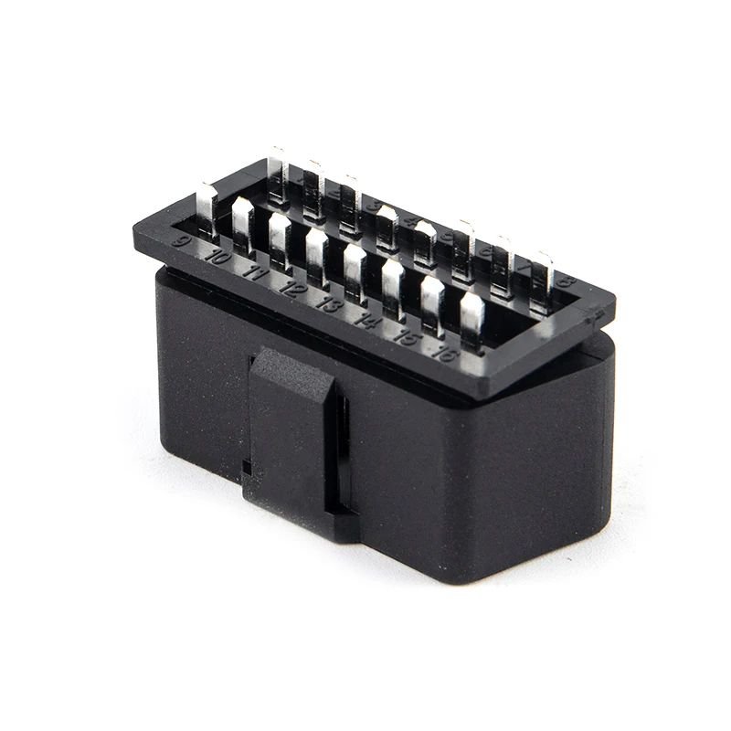 1pc 16 Pin Car OBD2 Connector 16pin Male Plug OBD II OBD2 Diagnostic-tool cable Terminal Connector Plug