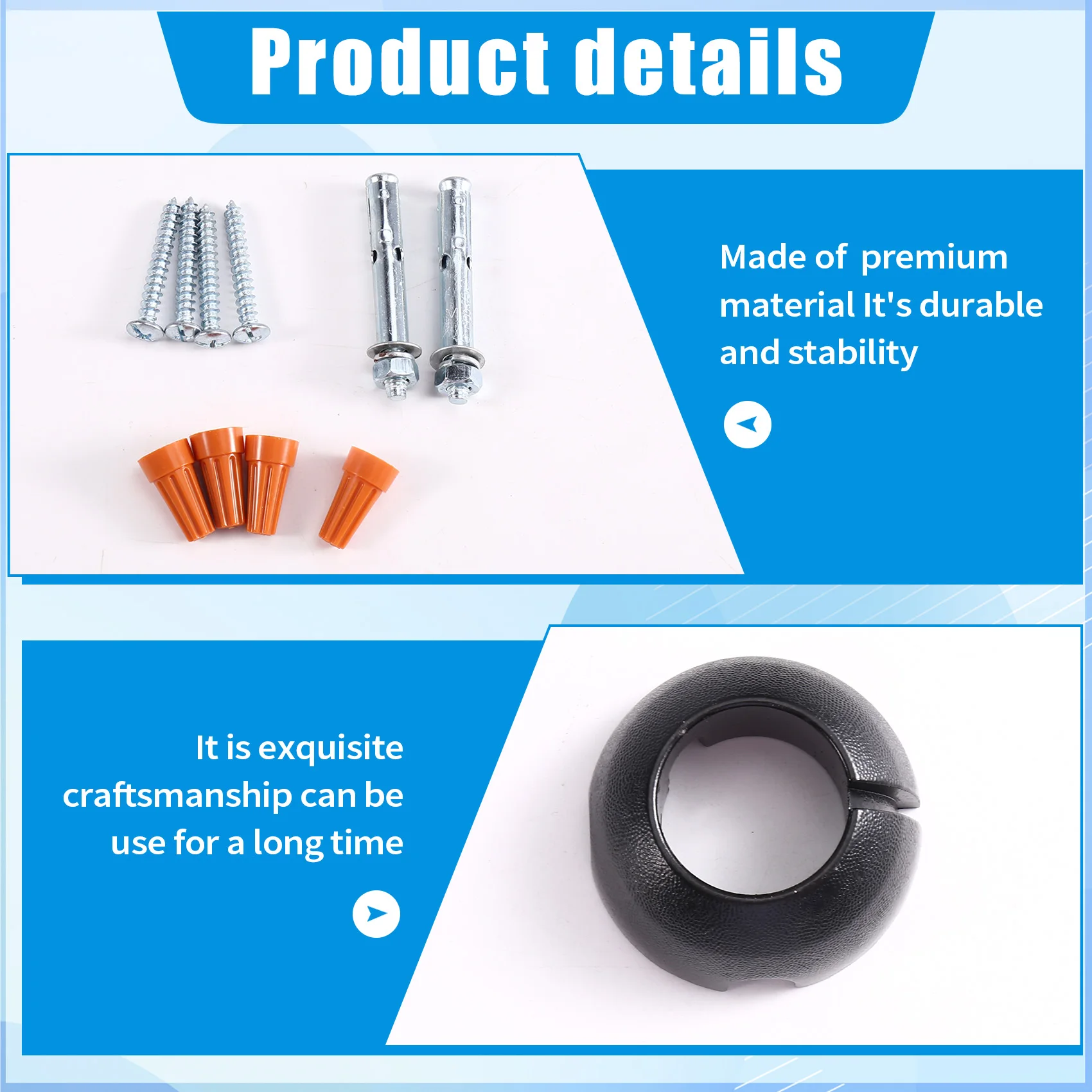 GIGI For Ceiling Fan Adapter Bracket With Hanger Ball For Ceiling Mounting, For Living Room, Bedroom