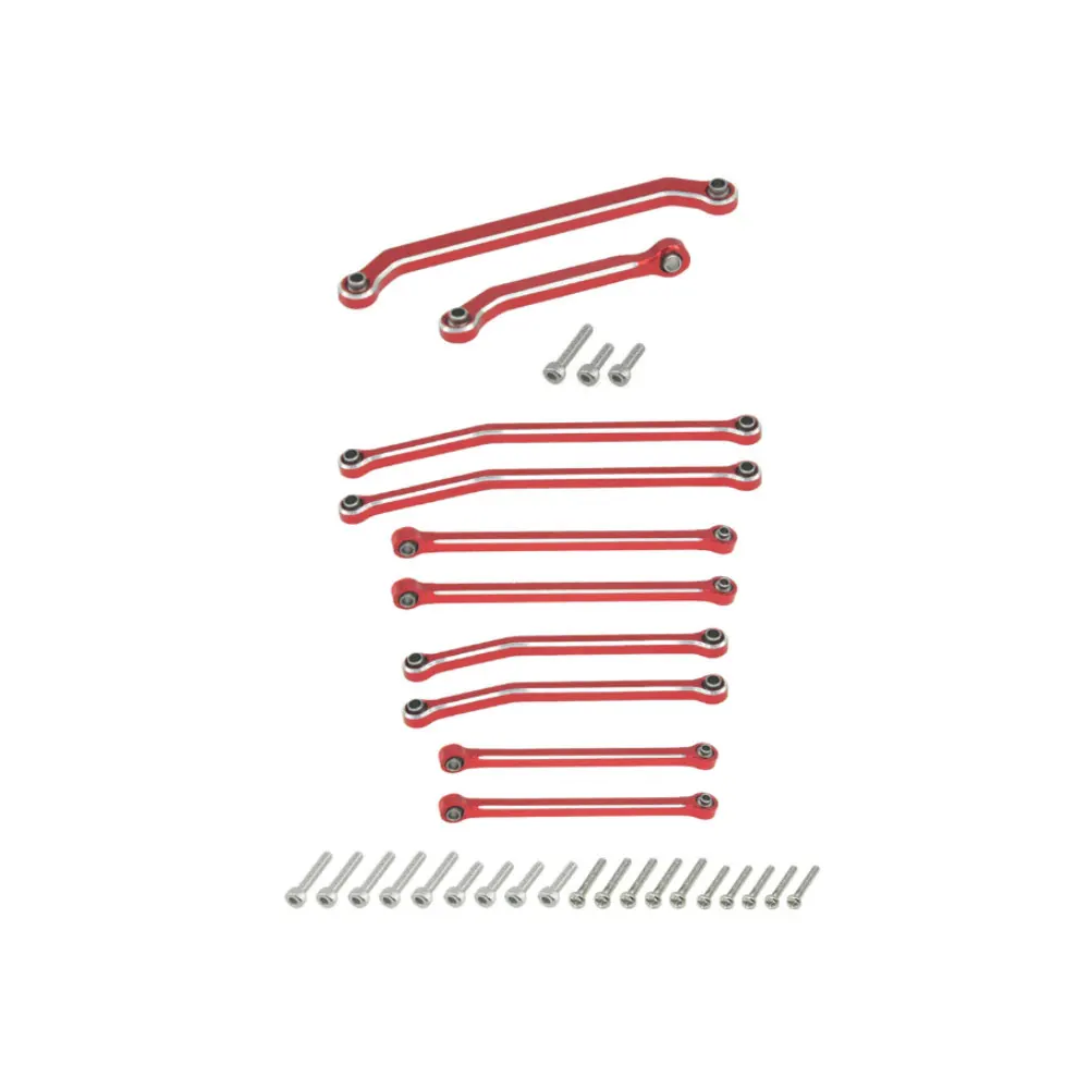 Aluminium skid link-stangen en stuurverbinding voor SCX30 auto's Upgrade-onderdelen 10 stks / set