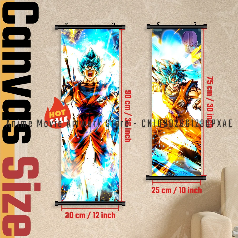 لعبة دراغون بول أساطير جدار الفن مخطوطات صور الساخن الدم جوكو أنيمي جدارية الملصقات معلقة اللوحة قماش طباعة ديكور المنزل #4