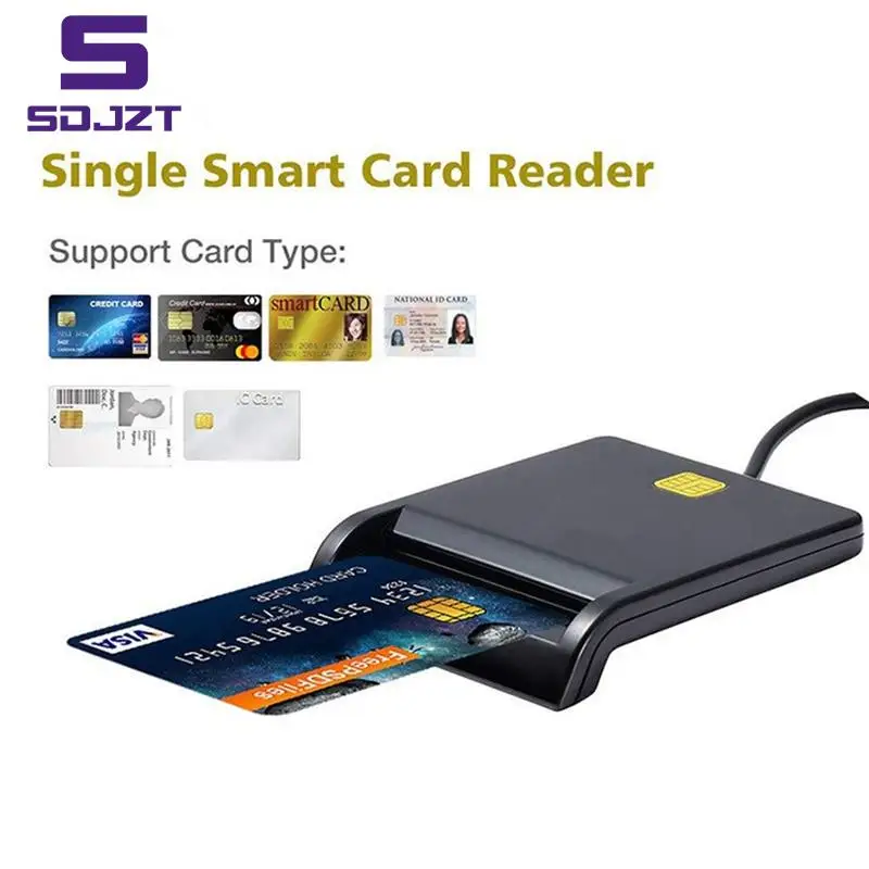 USB Smart Card Reader For Bank Card IC/ID EMV card Reader High Quality for Windows 7 8 10 Linux OS