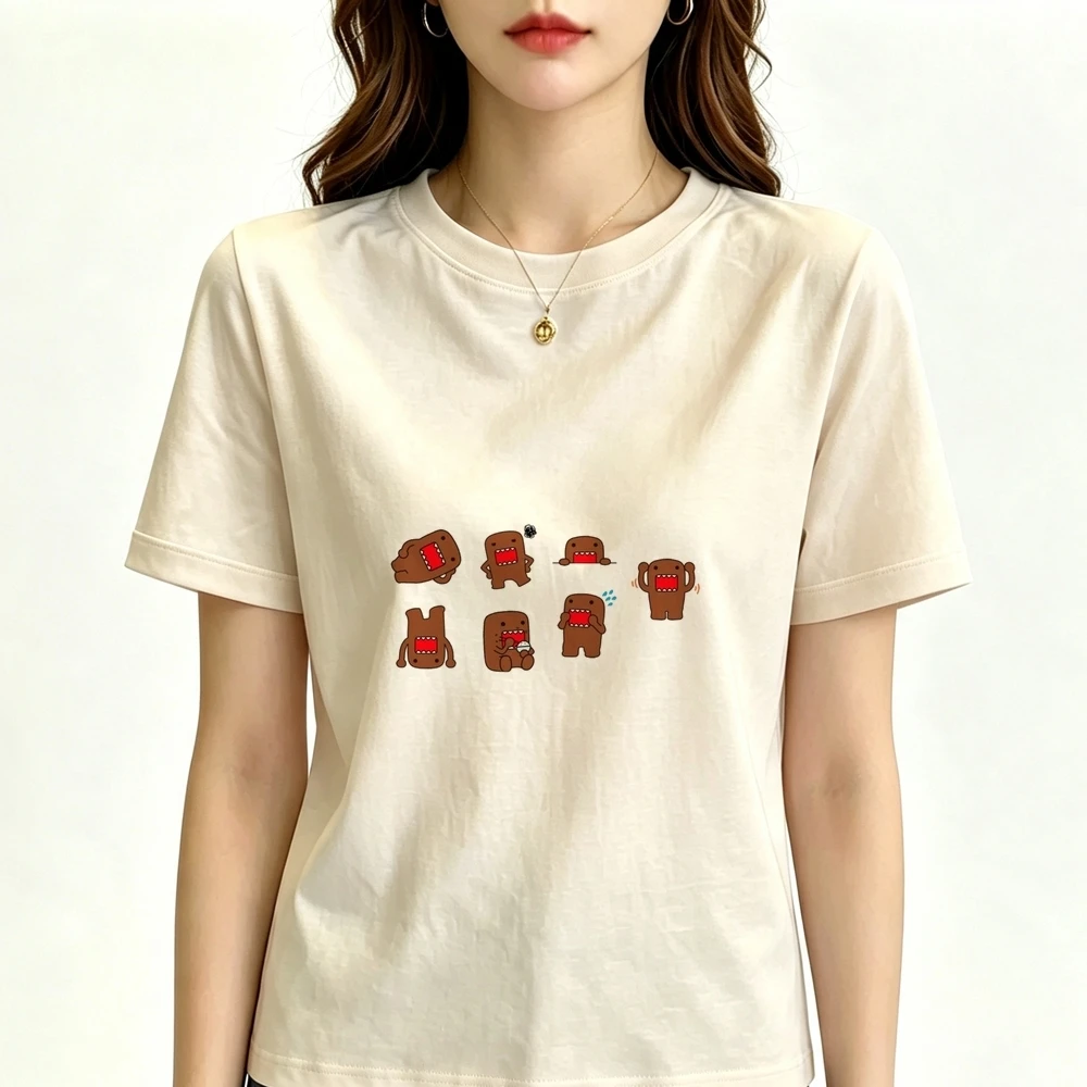 Domo Kun tshirt femme cheap 2000s emo shirt graphic korean fashion jojifuku japanese gothic