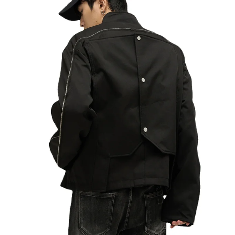 

Spring Autumn Korean Style Design Sense Niche Jacket Men's Fashion European and American High Street Clothes Coat