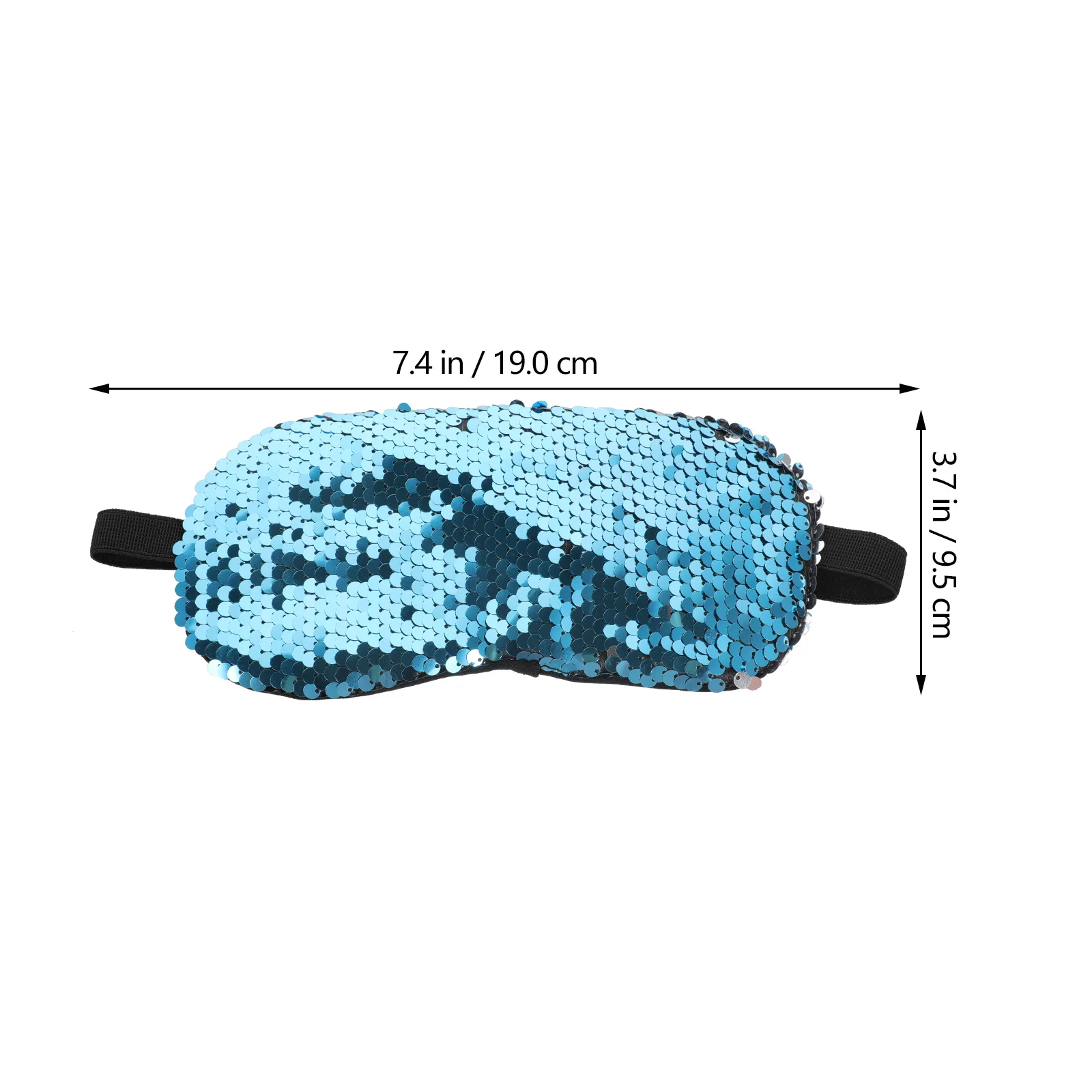 

7pcs Shiny Sequin Eye Mask Sleep Blindfold Light Blocking Eye Cover For Home Hotel Travel Stress Relief Sleep Accessories