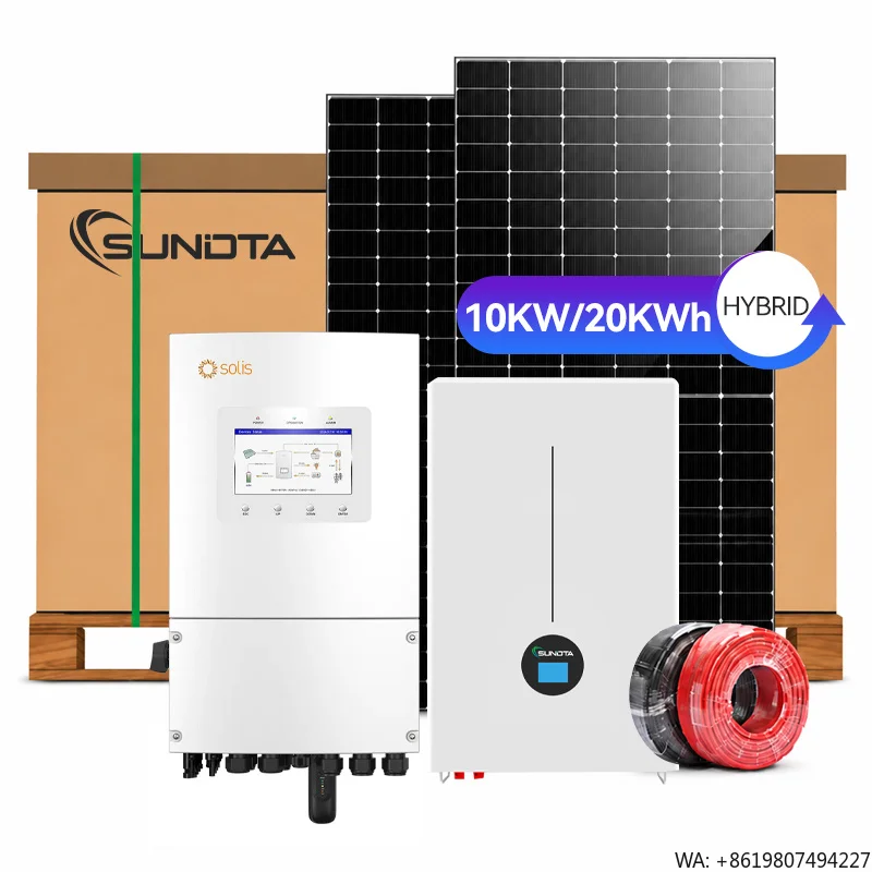 Hybrid Solar Energy System High Efficiency Solar Power System 5kW 10kW 15kw 20kw 30kw Three Phase Output for Residential