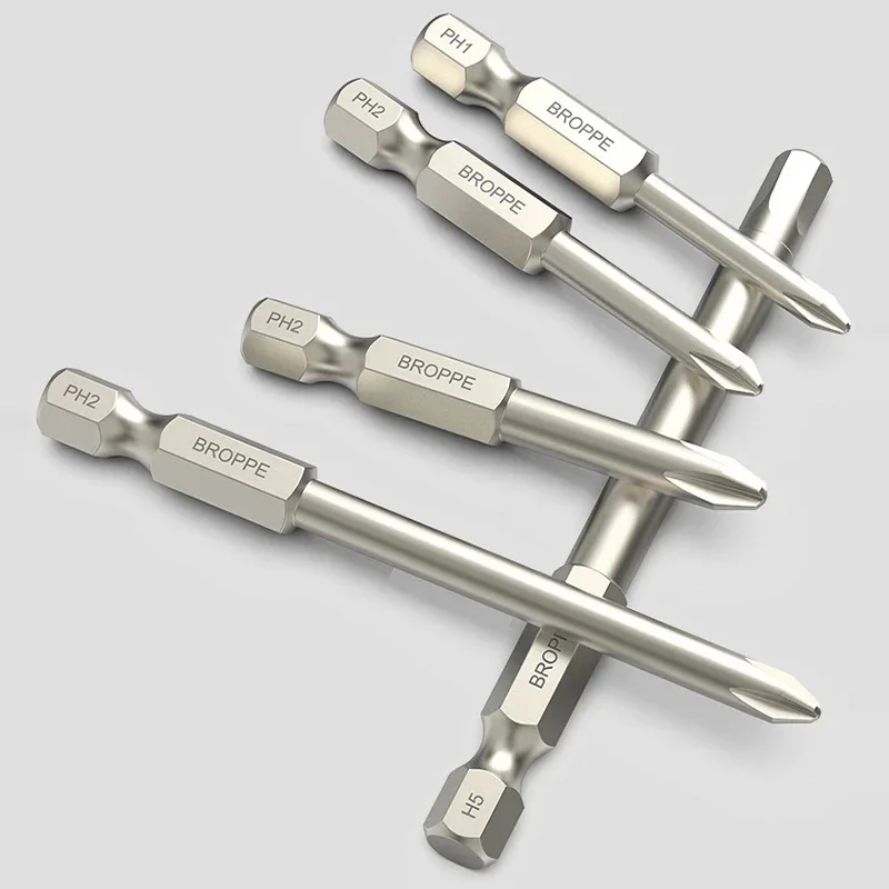 9Pcs Magnetic Phillips Electric Screwdriver Bit 150mm 1/4\