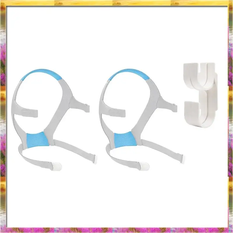 

ABSU 2 упаковки головных уборов и вешалка для шланга CPAP, сменный ремешок для головного убора маски CPAP для Airfit F20