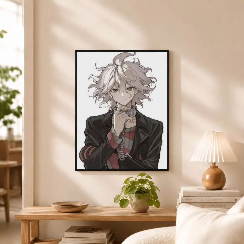 Game Danganronpa Nagito Komaeda Poster High Quality Dorm Living Room Aesthetic Wall Decoration Painting Stickers Gift