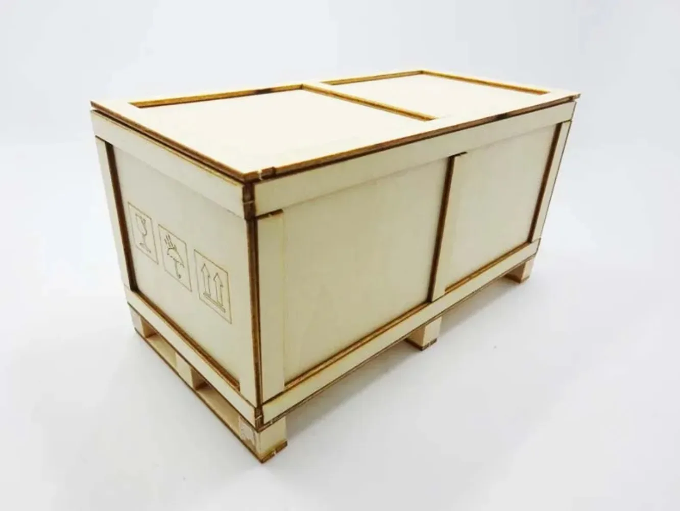 For 1/14 Tamiya RC Truck For man For volvo DIY Parts Simulation Transport Wooden Boxes