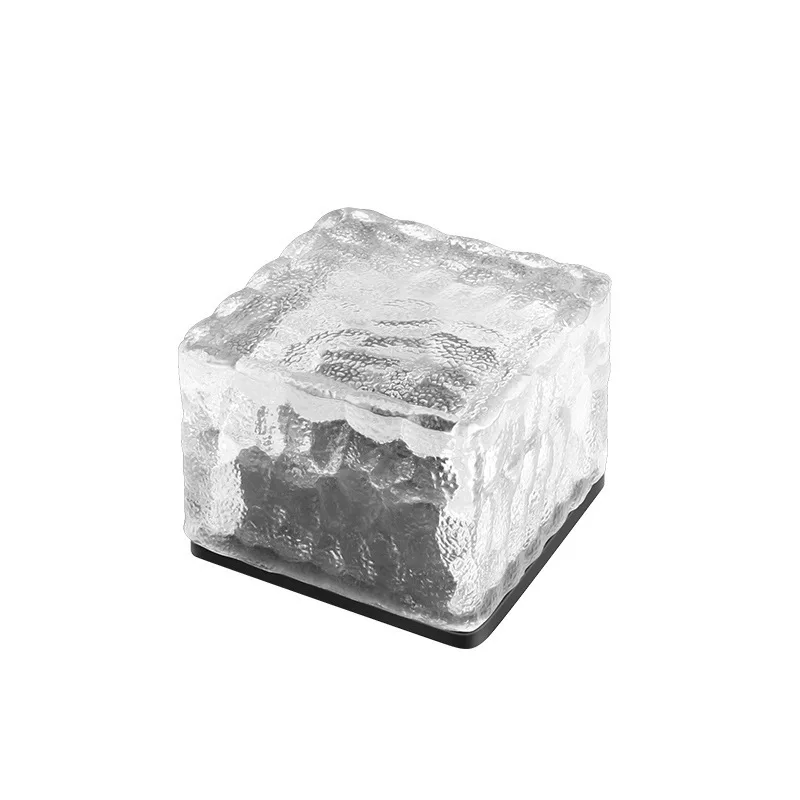 Outdoor Courtyard Solar Ice Brick Lamp Home Sensing Landscape Lamp Garden Step Decoration Square Ice Cube Lamp