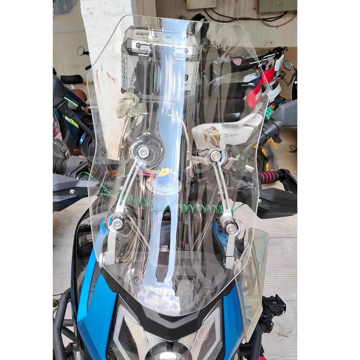 

49/54/59/64CM Motorcycle refi Windshield Windscreen Wind Deflectors For CFMOTO CF650-3 650MT 650 Clear High Quality Plastic Grey