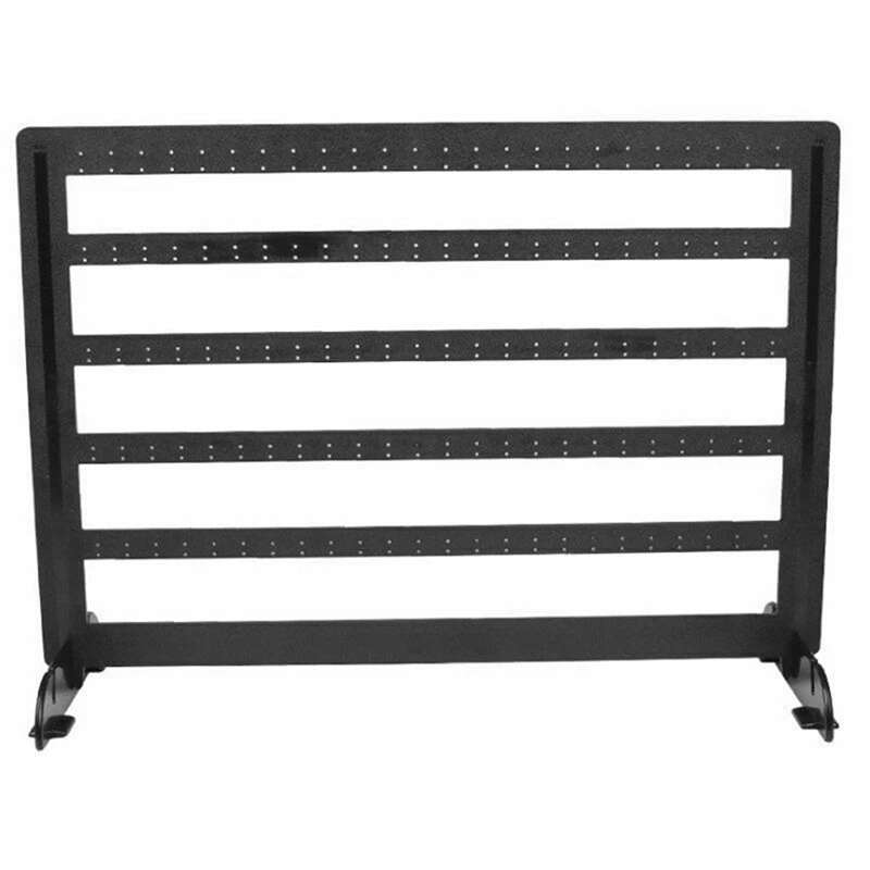 NEW-4X بسيط 240 ثقوب مجوهرات المنظم حامل البلاستيك الأسود حامل القرط أقراط الموضة رف شاشة رف المجوهرات #4