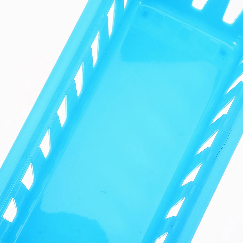 12pcs Colorful Plastic Pencil Organizer Basket For Kids Classroom Stationery Storage Table Bin Multifunctional Desktop Tray