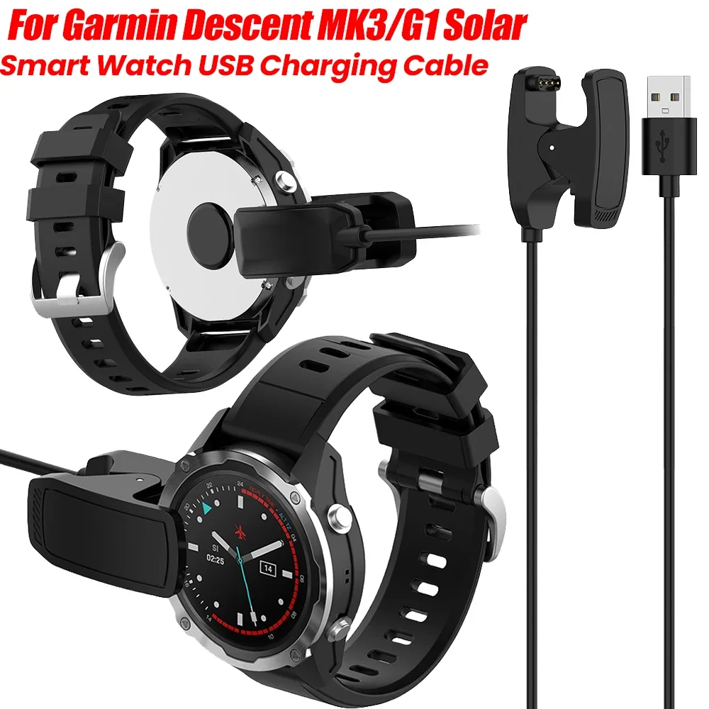 USB Charging Cable  For Garmin Descent G1 Charger Cord for Garmin Descent G1 Solar letel Smart Watch Accessories