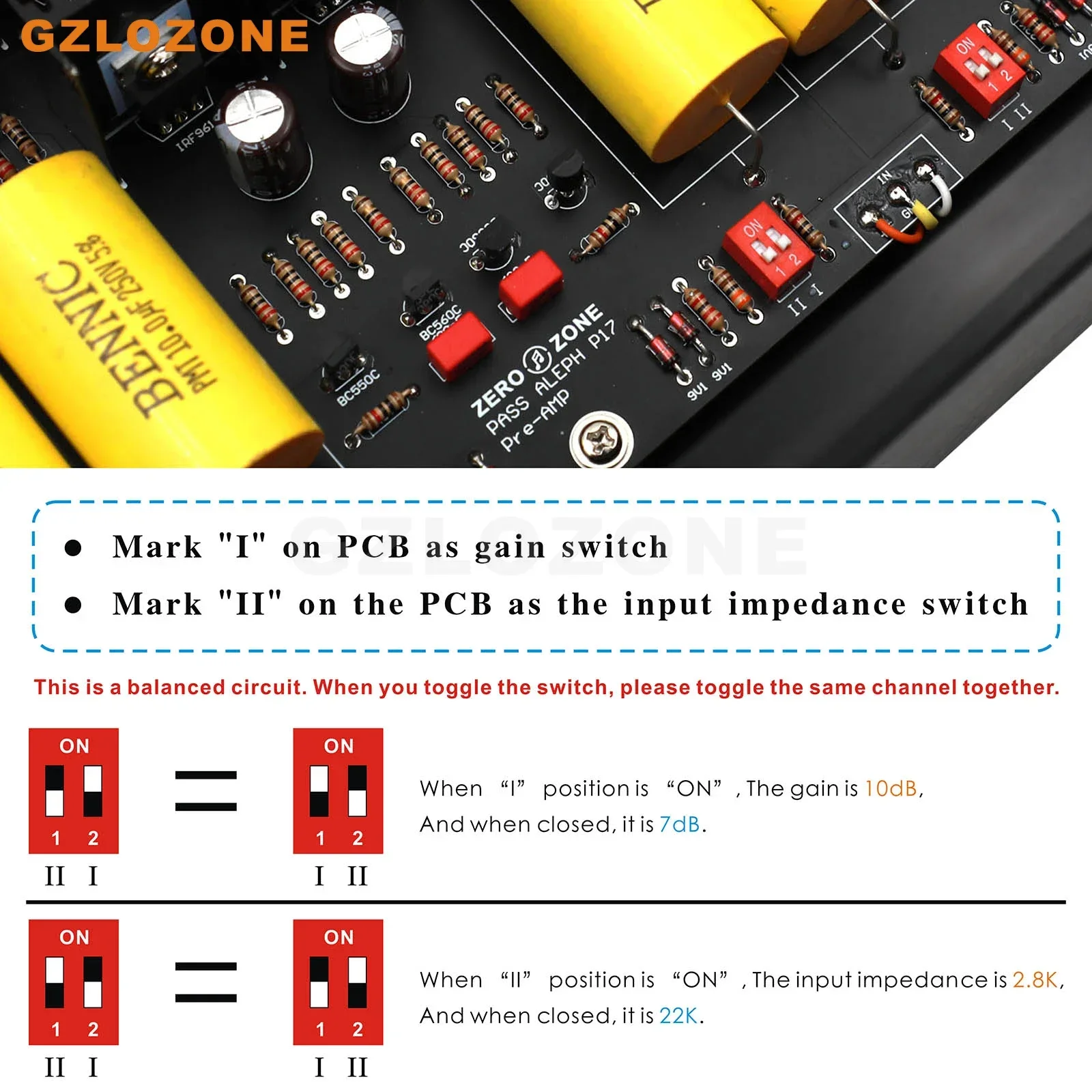 HIFI PASS P17 MOSFET Class A Balanced Preamplifier Board Base On PASS 1.7 Circuit