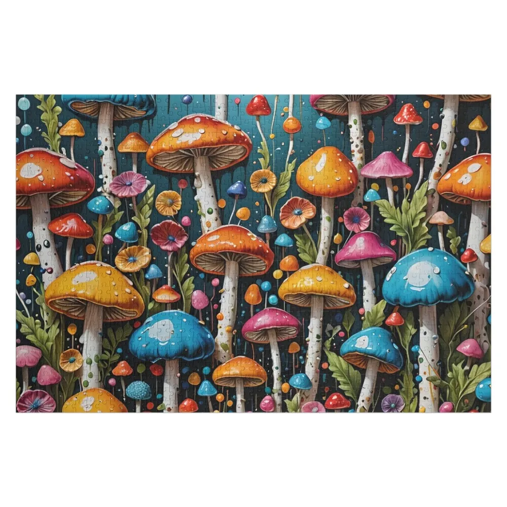 

Mushrooms: Vibrant Fungi Fantasia 013 Jigsaw Puzzle Jigsaw Pieces Adults Customs With Photo Puzzle