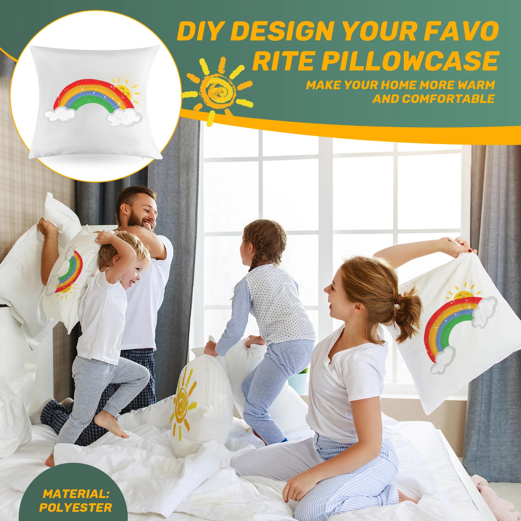 40X40 białe zwykłe półfabrykaty sublimacyjne poszewka na poduszkę poszewka na poduszkę na prasa termotransferowa jako prezent DIY 10 sztuk HY