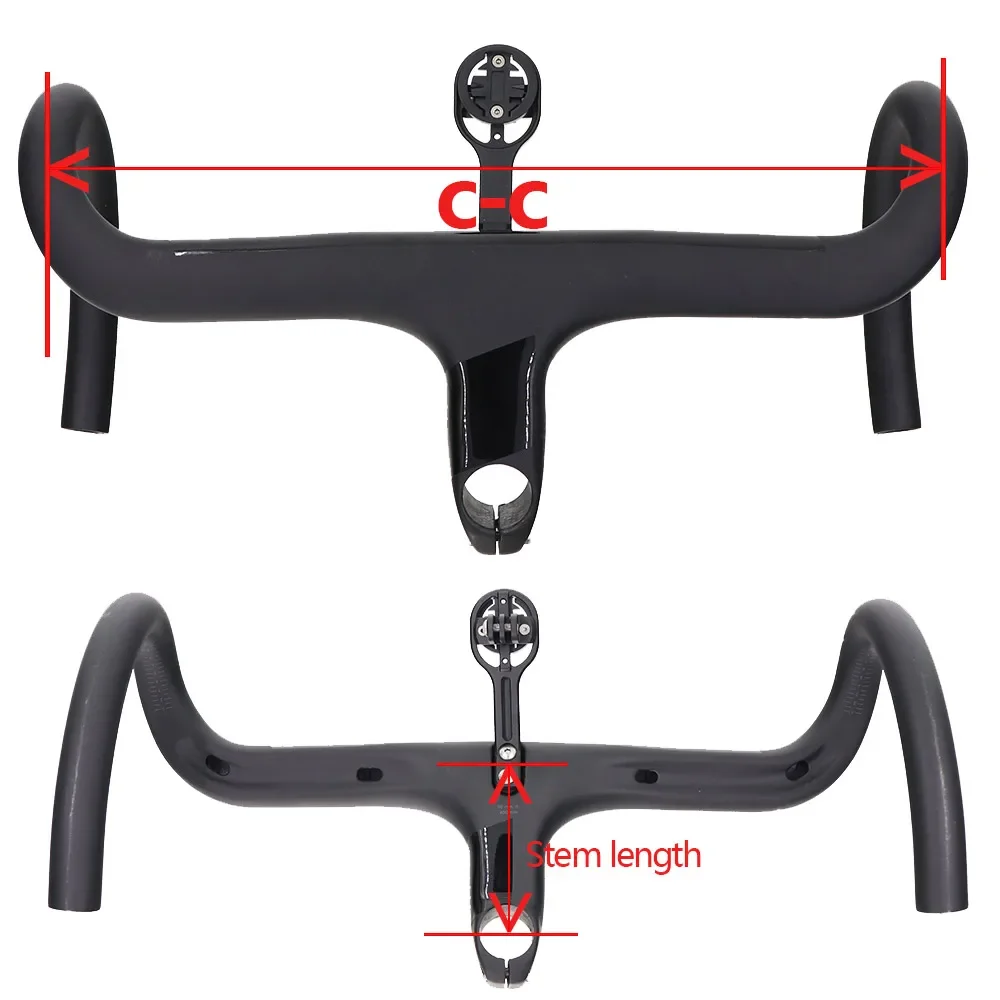 

НОВЫЙ заводской продажи карбоновый руль UD велосипедный руль шоссейного велосипеда интегрированный с выносом для 28,6 мм