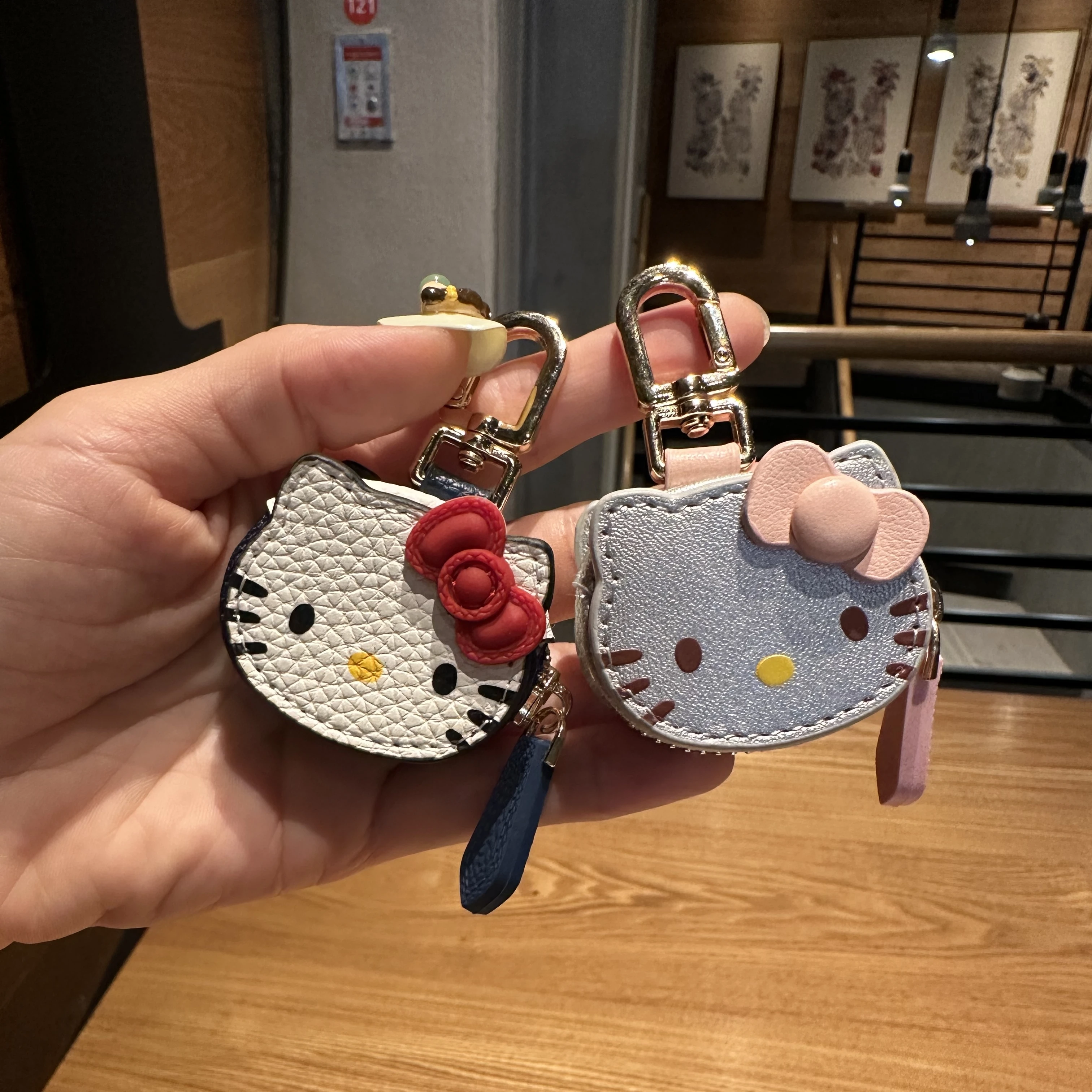 Hallo Kitty süße Sanrio Cartoon Katze Tasche Anhänger Kuromi Mini Schlüsselanhänger Puppe Yugui Hund Auto Schlüsselanhänger Mädchen hängende Verzierung Kawaii
