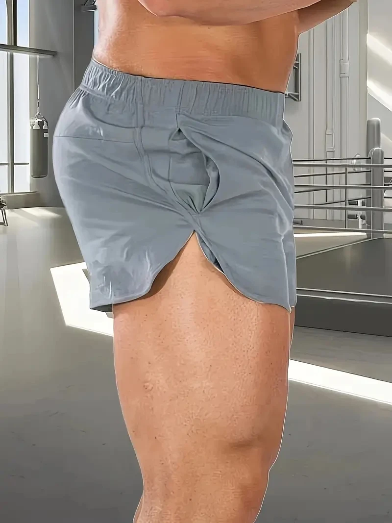 Summer Men's Sports Shorts Quick Drying, Breathable Athletic Training Shaping Sports and Leisure with Pockets, Elastic Waistband image 6