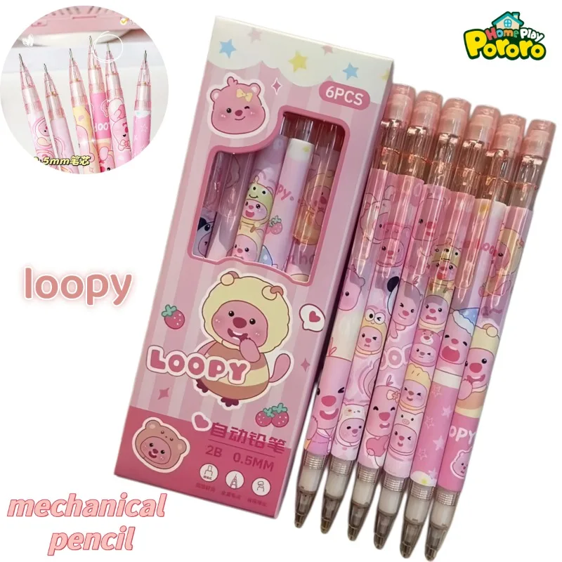 Neuer Loopy Studenten-Cartoon-Automatikbleistift, kreativ, hochwertig, bruchsicher, für Mädchen, 0,5 mm